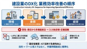建設会社DX導入ガイド｜システム導入で業務効率を上げる7ステップ